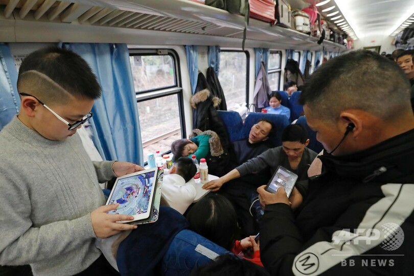 モバイルで楽しむ故郷までの長い道、中国の帰省