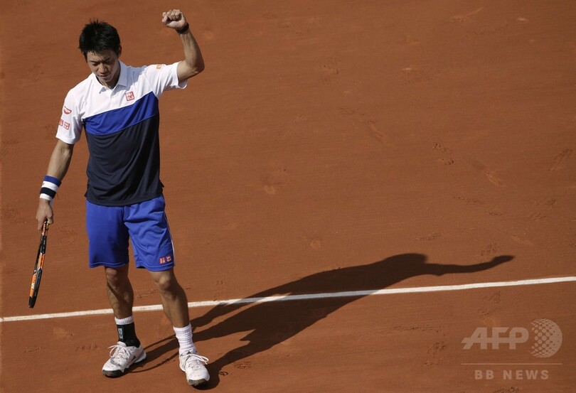 錦織がマチューに快勝、全仏オープン2回戦へ