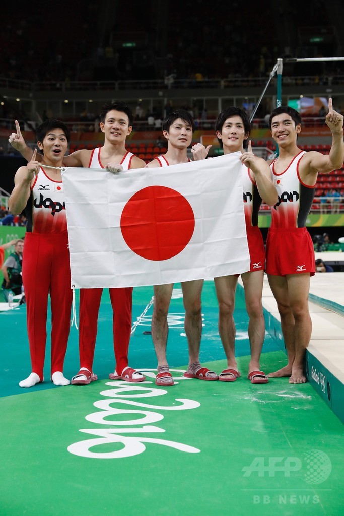 体操男子日本、アテネ五輪以来の団体戦金メダル獲得