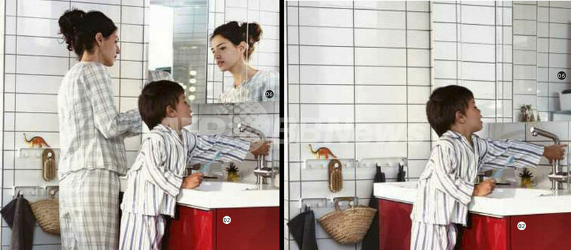 イケアのサウジアラビア版カタログから女性が消える、スウェーデンで批判の声