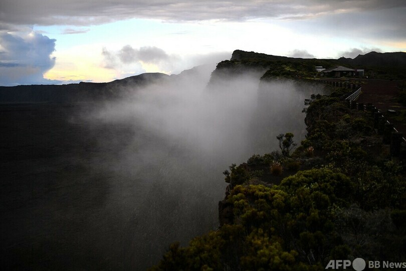 フルネーズ火山の雄大な景色、仏領レユニオン島