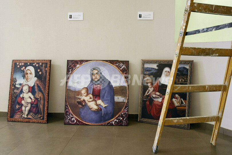 パレスチナ自爆犯を聖母マリアに見立てた展覧会、猛抗議で中止に