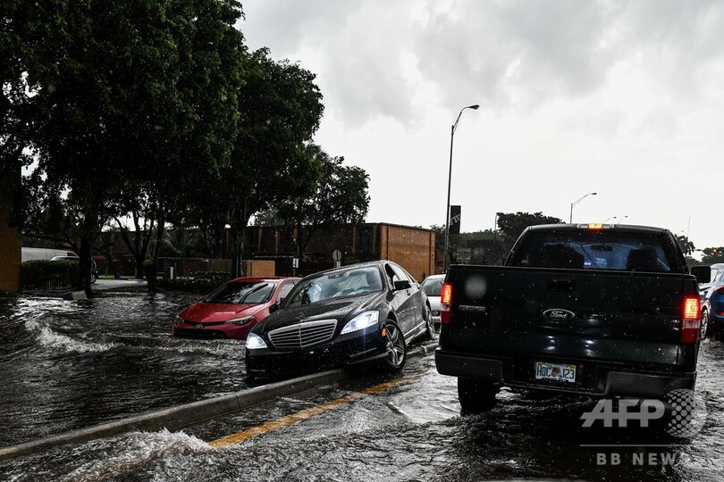 米フロリダ州で3日連続の豪雨、マイアミなどで洪水発生