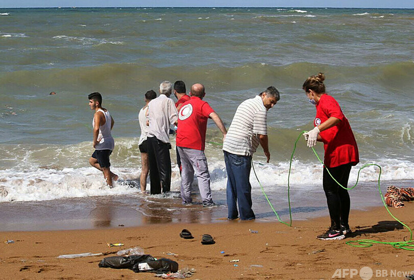 シリア沖で移民77人死亡 レバノン発の船沈没