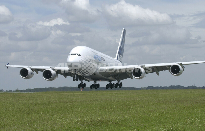 エアバスの超大型機A380、フィリピンなどでテスト飛行