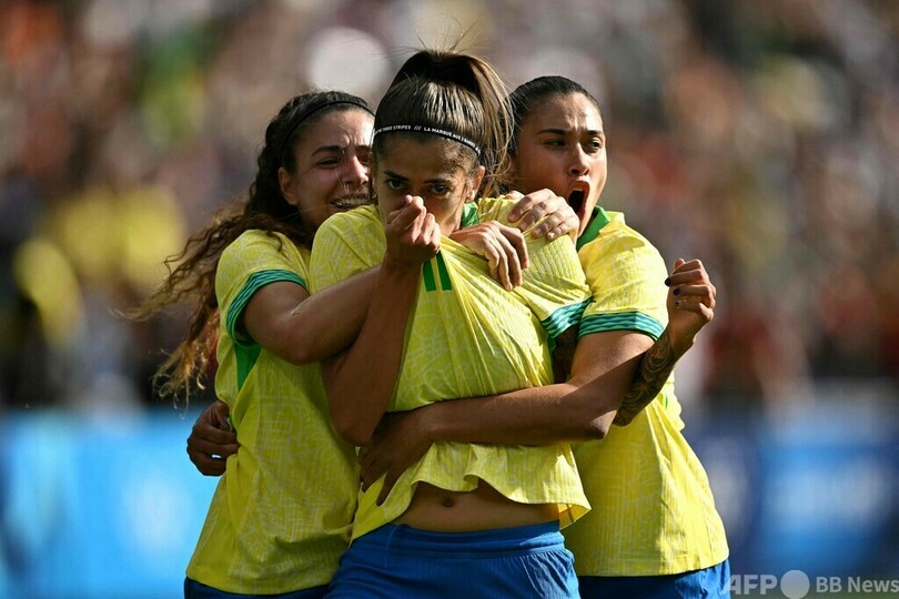 なでしこがブラジルに逆転勝ち、谷川驚愕の決勝弾 パリ五輪サッカー女子