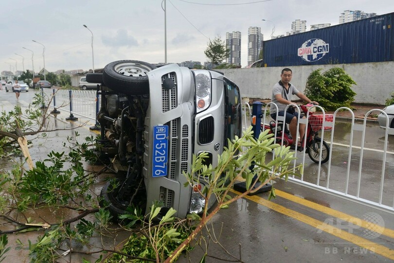 「スーパー台風」14号、中国福建省に上陸 過去67年間で最強
