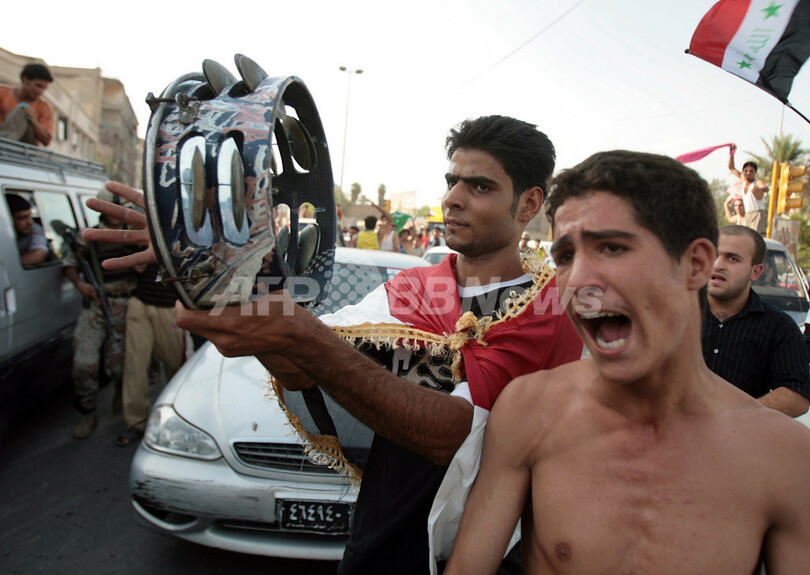 アジアカップ勝利に沸く群衆にテロ、バグダッドで少なくとも26人死亡