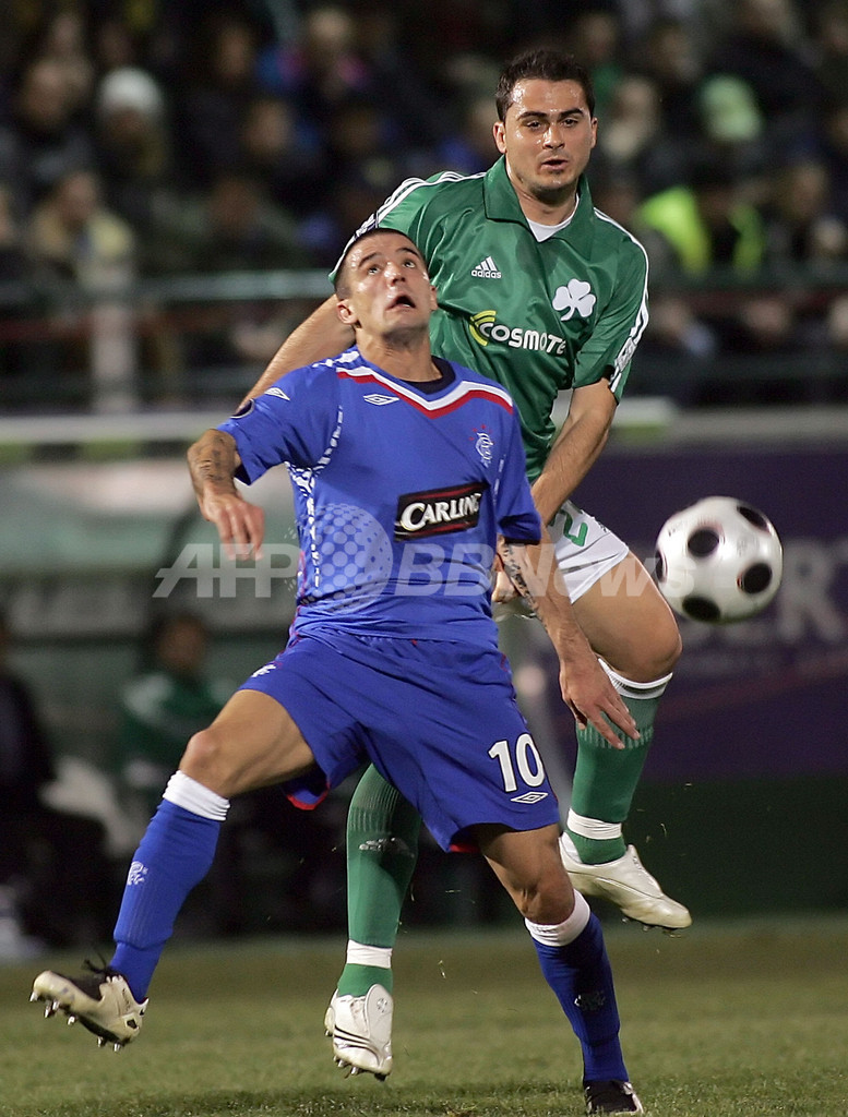 レンジャーズ アウェーゴール差でパナシナイコスを降す