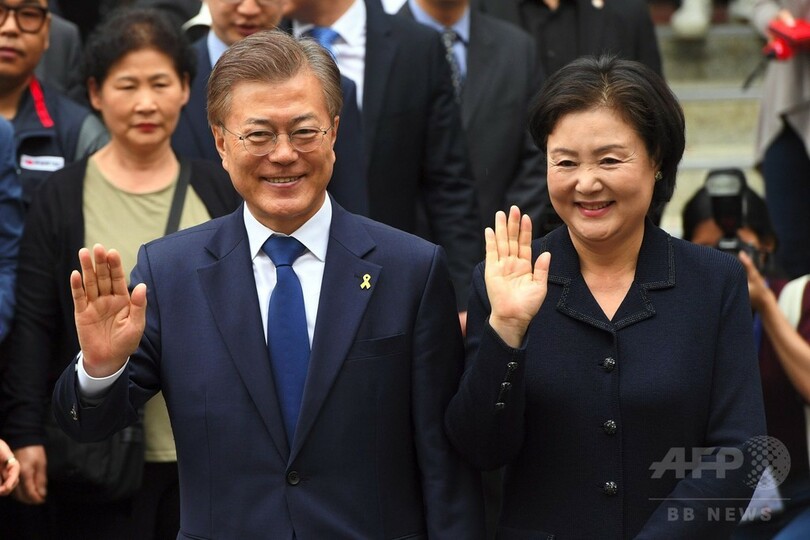 韓国大統領選、文候補が大差で勝利か 出口調査