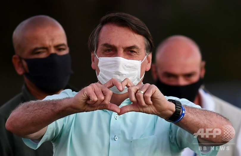 ブラジル大統領、三たびコロナ陽性 国内新規感染者は約6.8万人で最多更新