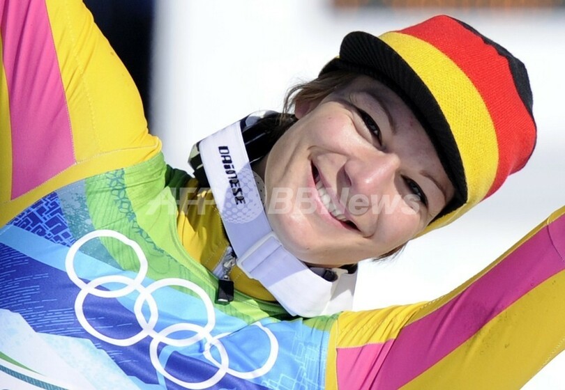 リーシュ 女子スーパー複合で金、バンクーバー冬季五輪
