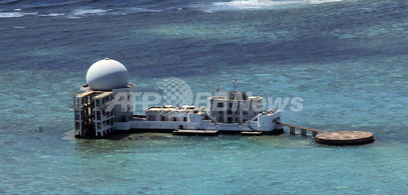 南沙諸島に中国が新レーダー施設、フィリピン当局が確認