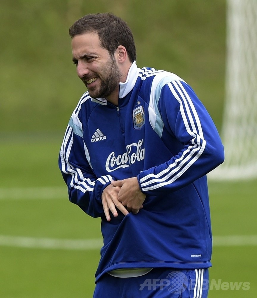 イグアイン HIGUAIN アルゼンチン代表 ユニフォーム 青 サッカー 白