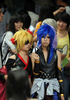 中国東部の安徽（Anhui）省合肥（Hefei）で26日、コスプレ（コスチュームプレイ）イベントが開催され、アニメやゲームキャラクターの衣装や装身具を身にまとった若者が多数、参加した。コスプレの一番人気は日本生まれのキャラクターたちだ（2012年6月26日撮影）。(c)AFP