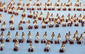 中国・河南（%%Henan%%）省で始まった第9回鄭州国際少林武術フェスティバル（Zhengzhou International Shaolin Wushu Festival）開会式で演武する少林寺塔溝武術学校（Shaolin Tagou Wushu School）の生徒たち（2012年10月21日撮影）。(c)AFP