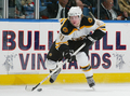 パックを運ぶブルーインズのフィル・ケッセル（%%Phil Kessel%%）。(c)AFP/Getty Images Bruce Bennett