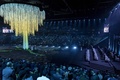 ルワンダの首都キガリのスタジアムで行われた、一般市民も参加したルワンダ虐殺30周年の式典の様子（2024年4月7日撮影）。(c)Guillem Sartorio / AFP