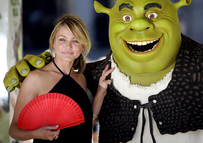 キャメロン・ディアス、マドリード市内で『シュレック3』をPR