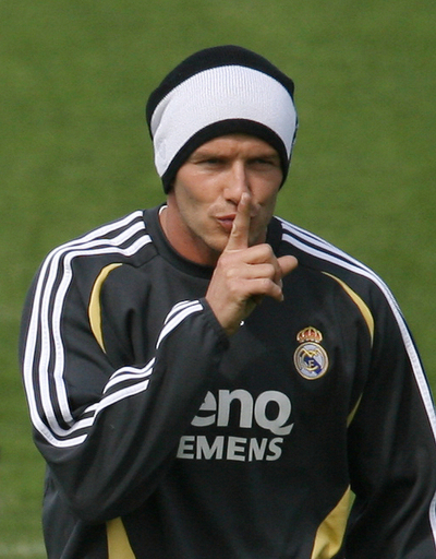 ＜サッカー リーガエスパニョーラ＞ベッカム 新たな髪型でチーム練習に参加 - スペイン