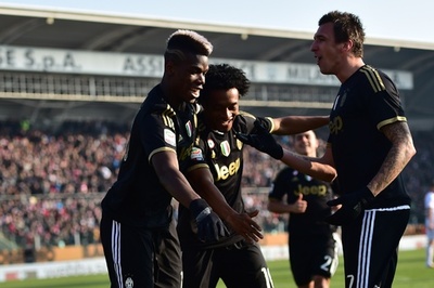 ユベントスがカルピに競り勝ち7連勝、マンジュキッチが2得点