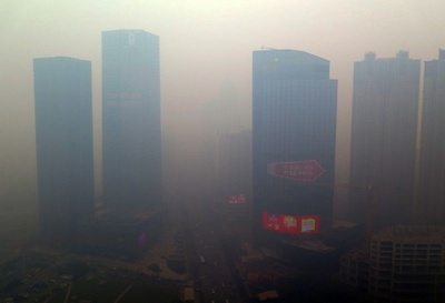 中国で深刻な大気汚染、PM2.5がWHO基準の約50倍