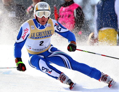 ＜06-07アルペンスキーW杯＞男子大回転・第6戦、ブラルドーネ 1本目を終えて首位に立つ - スイス