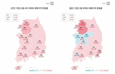 韓国・マンション価格が再び上昇…ソウル0.26％、17市・道すべて値上がり