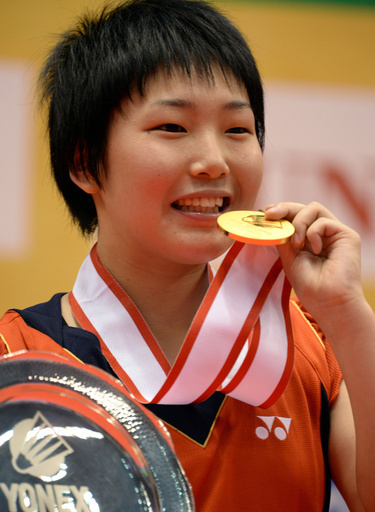 16歳の山口が女子シングルス優勝飾る、ヨネックスオープンジャパン