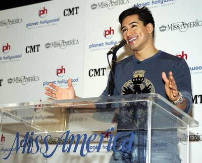 ミス・アメリカ2007 司会のマリオ・ロペスが会見 - 米国