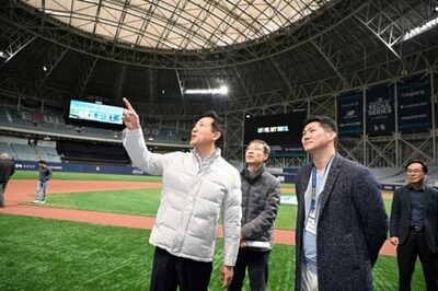 「大谷翔平が来る」MLBシリーズ、ソウル市長がドーム点検「すべての選手が力を発揮できるように」