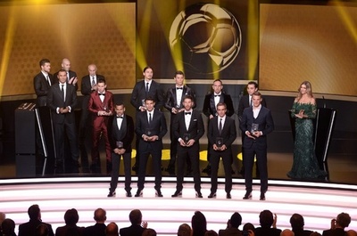 FIFAベストイレブン発表、メッシらバルサ勢4人