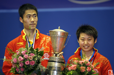ワン・リチン／グオ・ユエ組 混合ダブルス制す