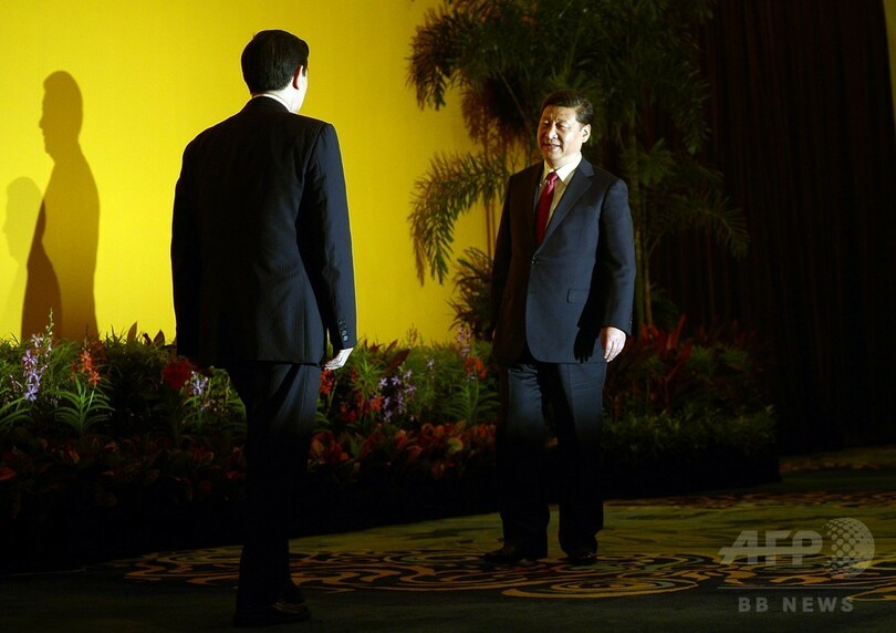 中台首脳が歴史的会談、習主席「中台は一つの家族」