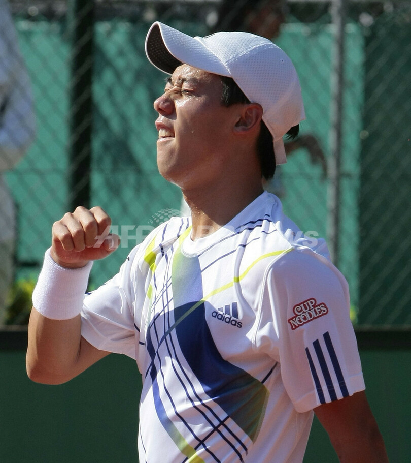 錦織圭 初戦を突破 全仏オープン 写真3枚 国際ニュース Afpbb News