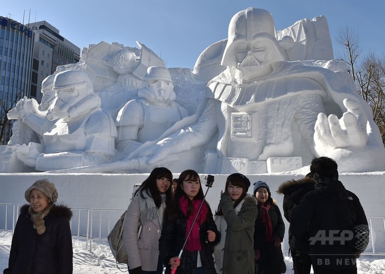 さっぽろ雪まつり開幕 スター ウォーズ の大雪像も 写真21枚 国際ニュース Afpbb News