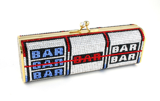 【極美品】ジュディスリーバー　クリスタルチェーンバッグ　総柄　超希少　パーティー 極美品】ジュディスリーバークリスタルチェーンバッグ総柄超希少