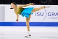 23-24フィギュアスケートグランプリ（GP）シリーズ第2戦、スケートカナダ、女子シングル・ショートプログラム（SP）。演技に臨む渡辺倫果（2023年10月27日撮影）。(c)Geoff Robins / AFP