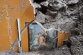 イタリア・ポンペイ遺跡で出土した、黄金の羊に乗ったプリクソスと海に落ちるヘレーを描いたフレスコ画。ポンペイ考古学公園提供（2024年3月1日撮影）。(c)AFP PHOTO /  Parco Archeologico di Pompei press office