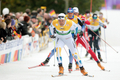 フィニッシュッラインを目指すビョルン・リンド。(c)AFP/DDP/VOLKER HARTMANN