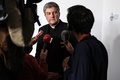 仏ルルドで記者会見したフランス司教協議会のエリック・ドムーランボーフォール会長（2022年11月8日撮影）。(c)Charly TRIBALLEAU / AFP 