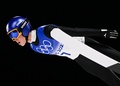 北京冬季五輪、スキージャンプ男子団体。飛躍する小林陵侑（2022年2月14日撮影）。(c)Pierre-Philippe MARCOU / AFP