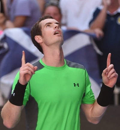 マレー快勝、7年連続の16強入り 全豪オープン