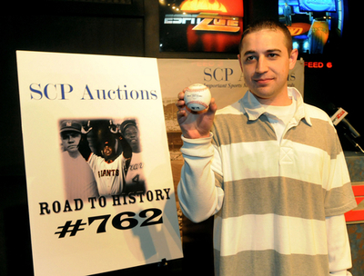 ボンズの762号ホームランボールがネットオークションに出品