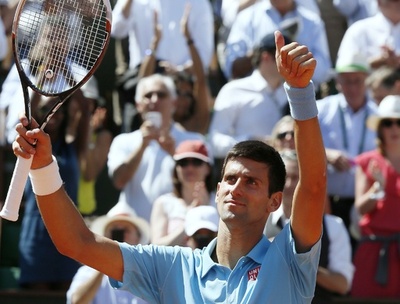 ジョコビッチがガルビスの快進撃止め決勝へ、全仏オープン