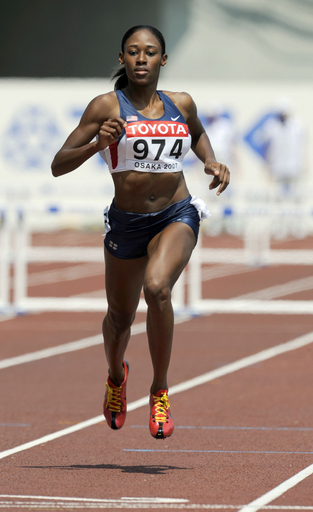 ジョンソン 女子400メートルハードル準決勝へ