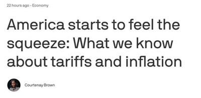 米メディア 米関税政策が企業経営と国民生活に影響