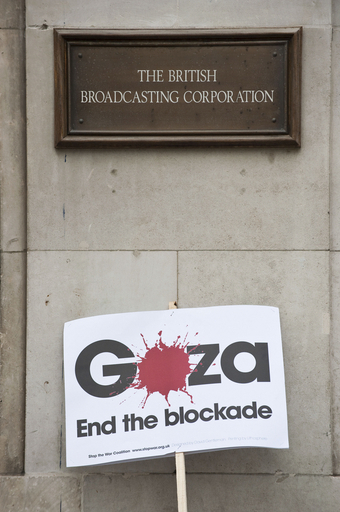 BBCに非難集中、ガザ義援金運動の放映を拒否