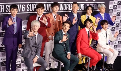 スーパージュニア、「SUPER SHOW6」の記者懇談会に登場