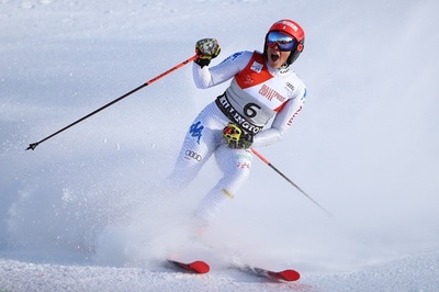 ブリニョネが優勝、シフリンは表彰台逃す アルペンW杯女子大回転